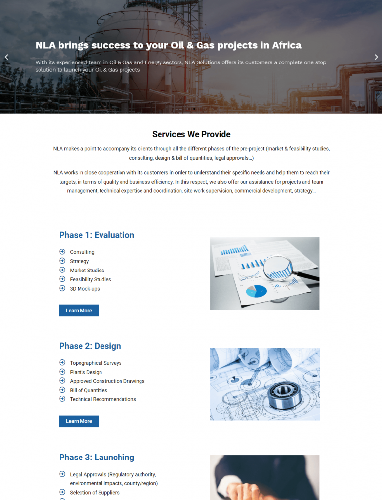 NLA Solutions - Website designed by Jeder Agency